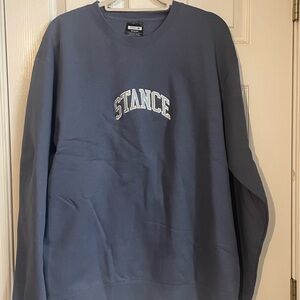 NWOT Stance Men's Crewneck in Slate Blue